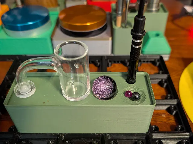 Gridfinity Holder for 25mm Autospinner Banger Kit