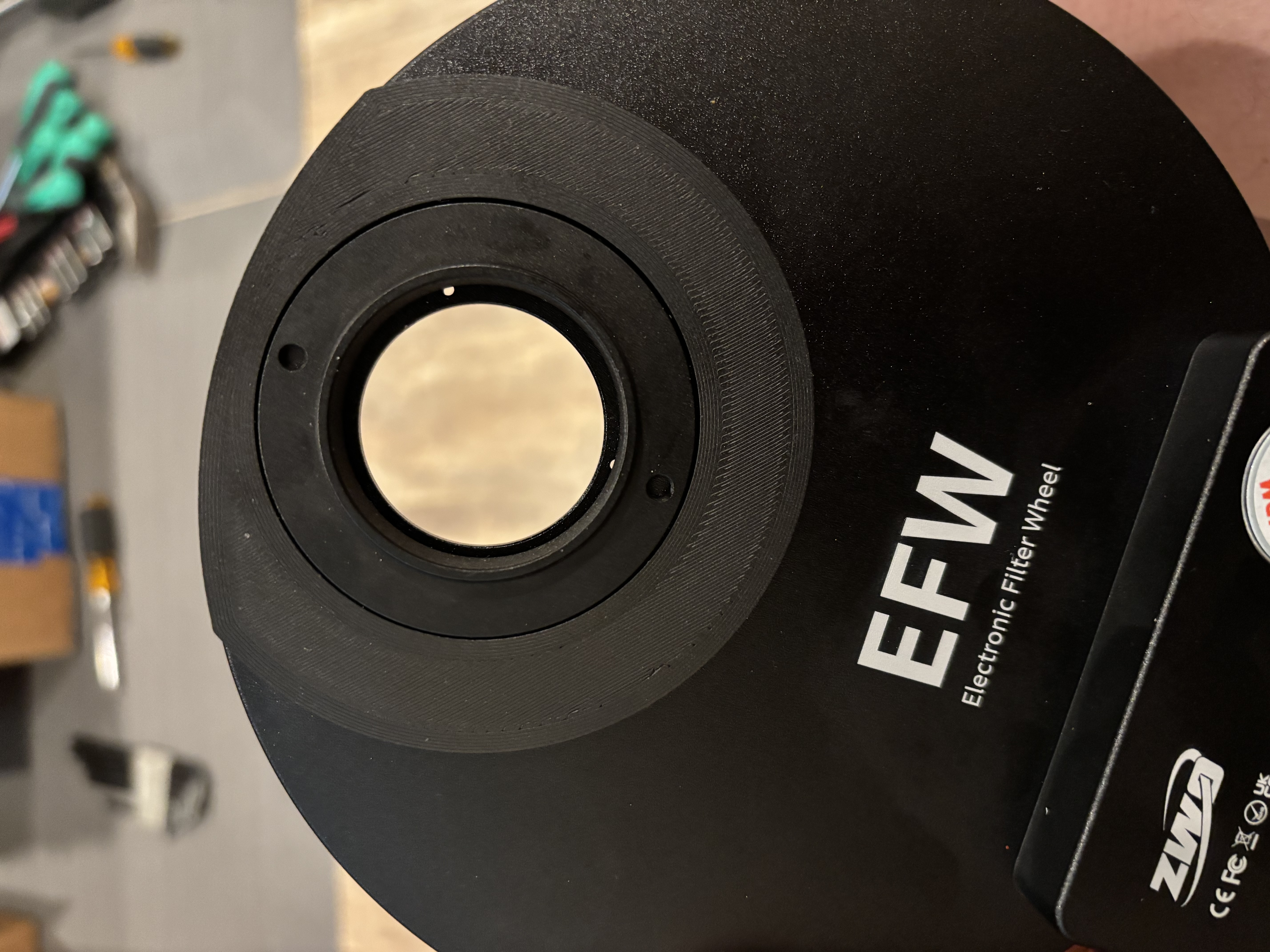 Light blocker shim for ZWO EFW 36mm x 7