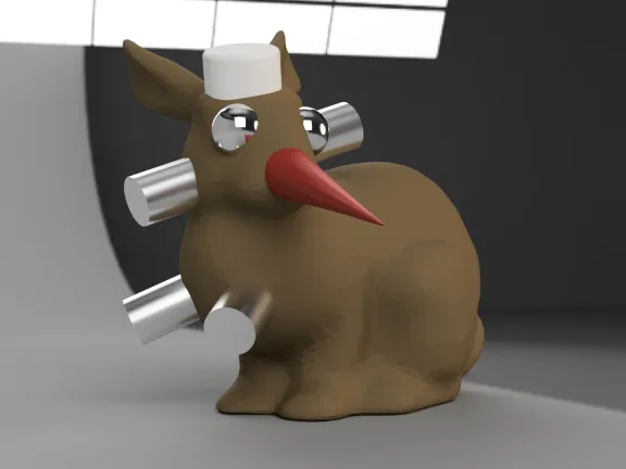Stanford Bunny Variations: channeling Paul McCarthy