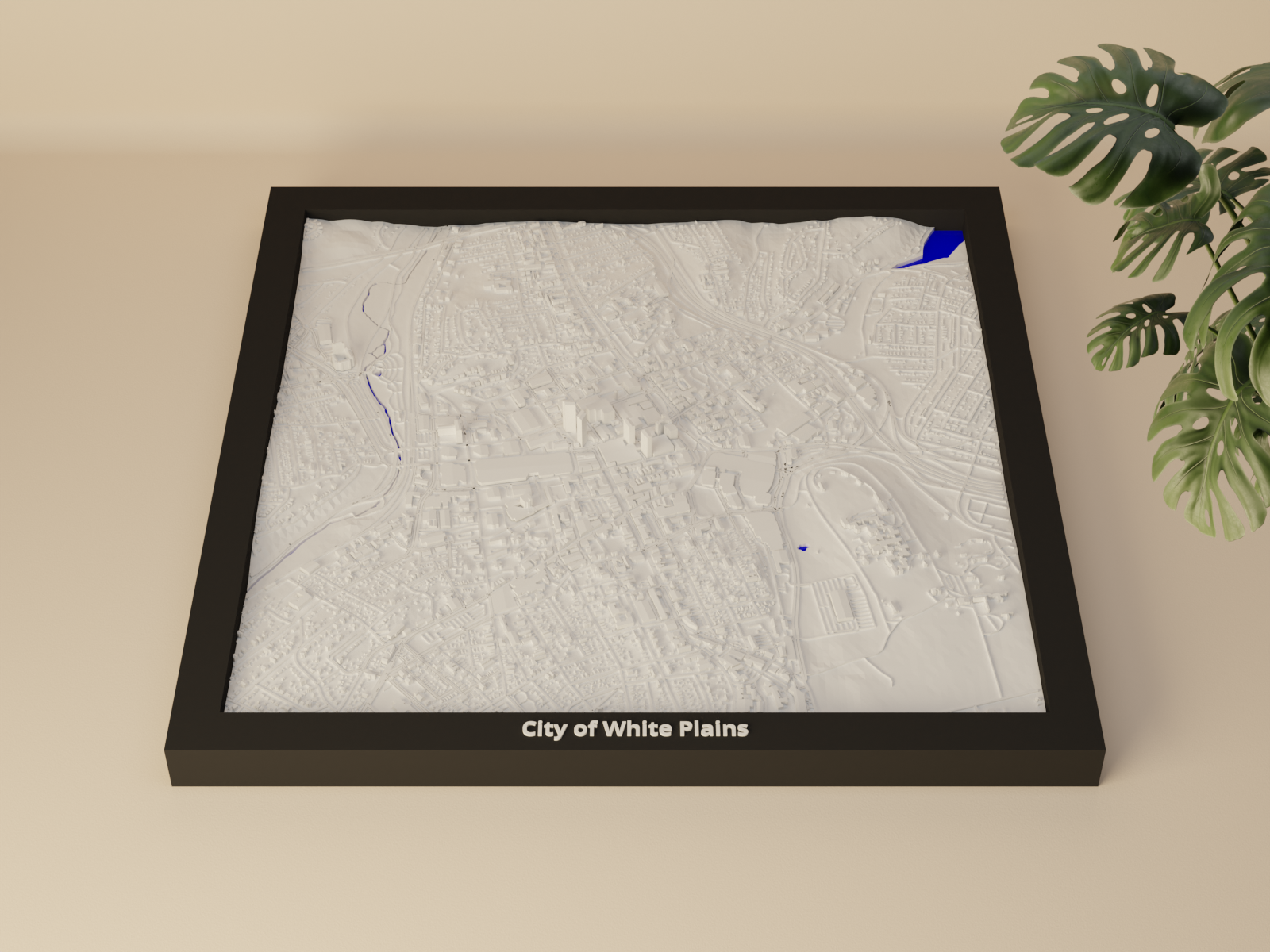 City of White Plains, United States - 3D Miniature