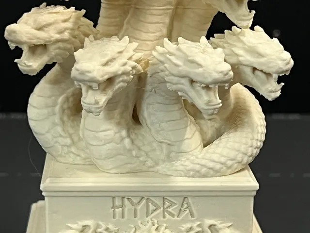 Hydra Bust – Multi-Headed Serpent Monster Statue STL