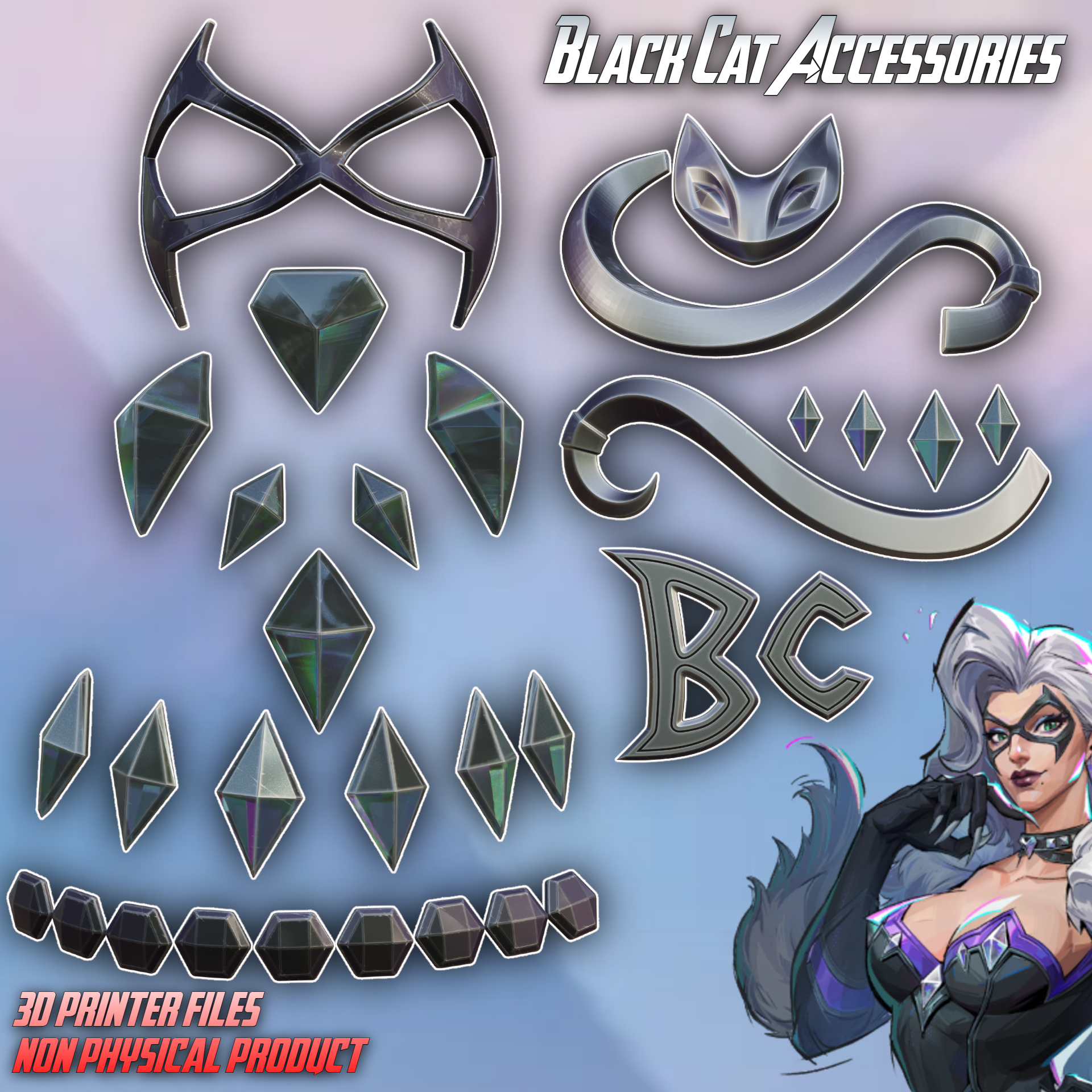 Black Cat Accessories Marvel Rivals