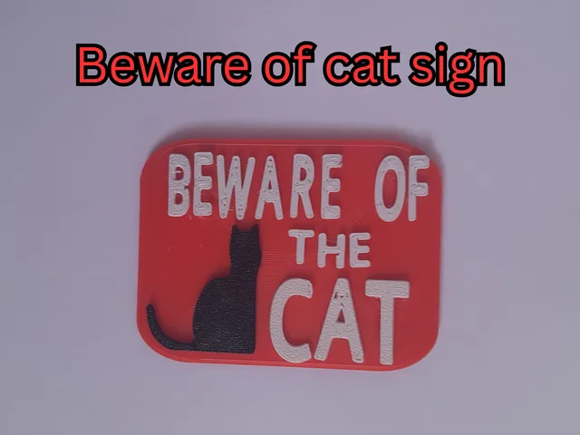 Beware of the cat sign (No AMS)