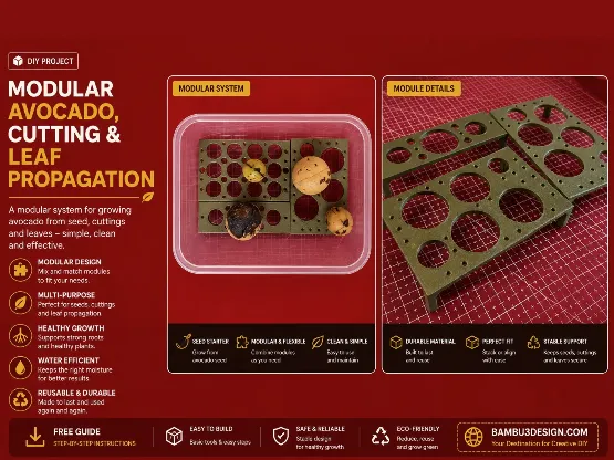 Modular Avocado, Cutting & Leaf Propagation