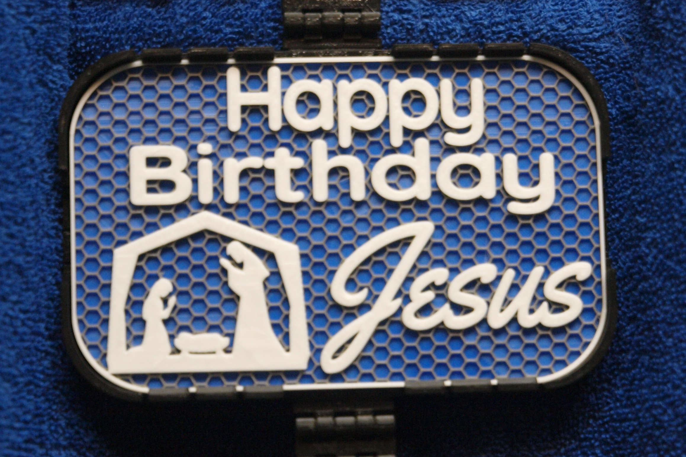 Happy Birthday Jesus sign