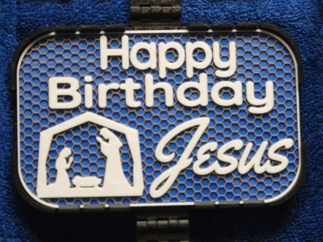 Happy Birthday Jesus sign