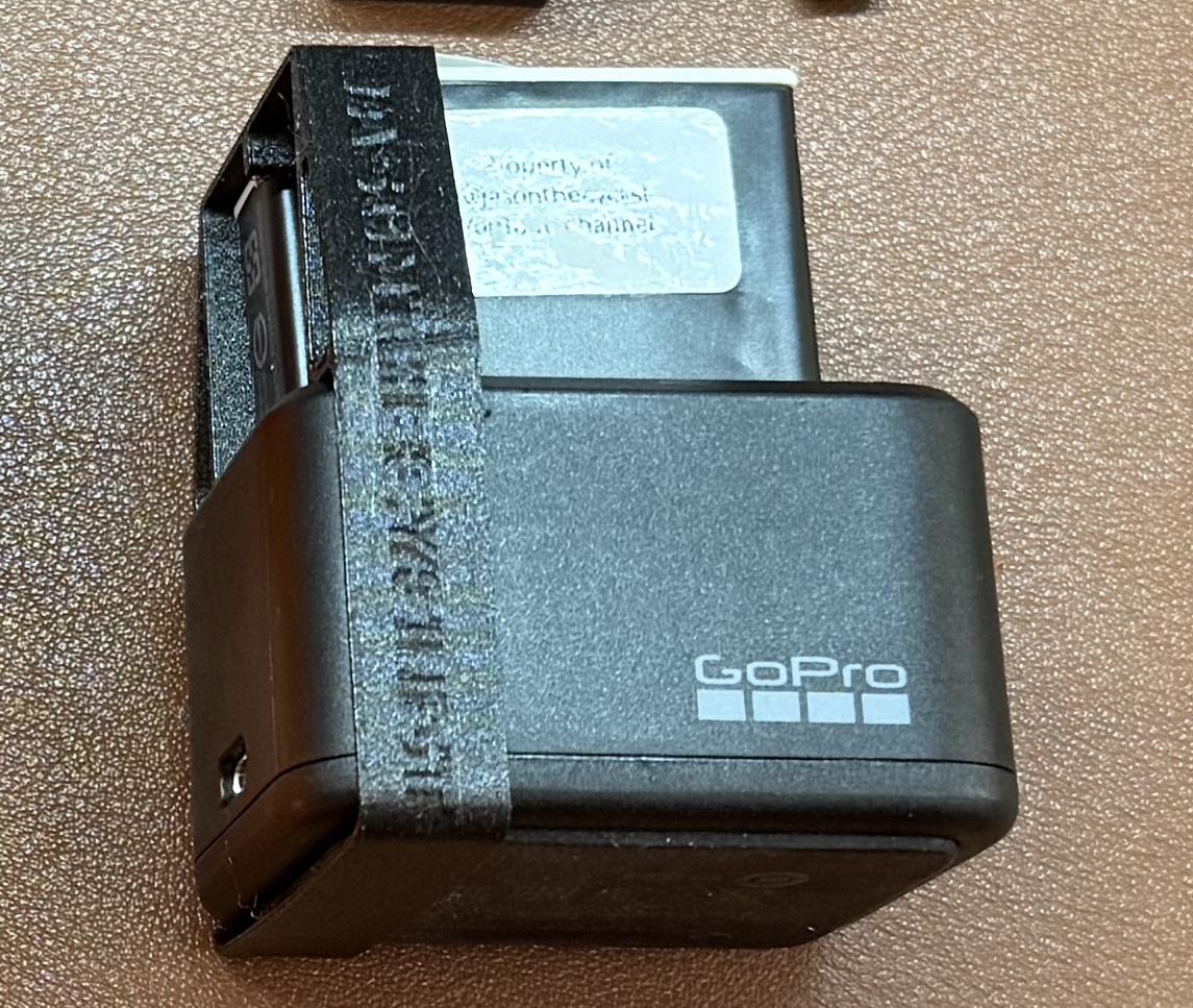 A Loop to hold batteries in GoPro Dual Battery Charger