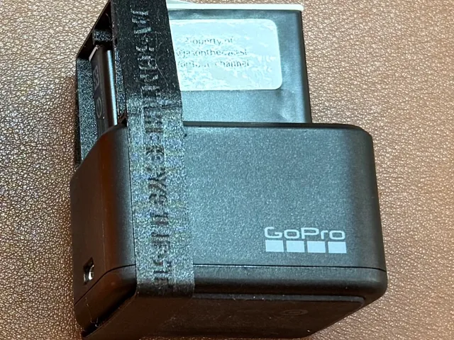 A Loop to hold batteries in GoPro Dual Battery Charger