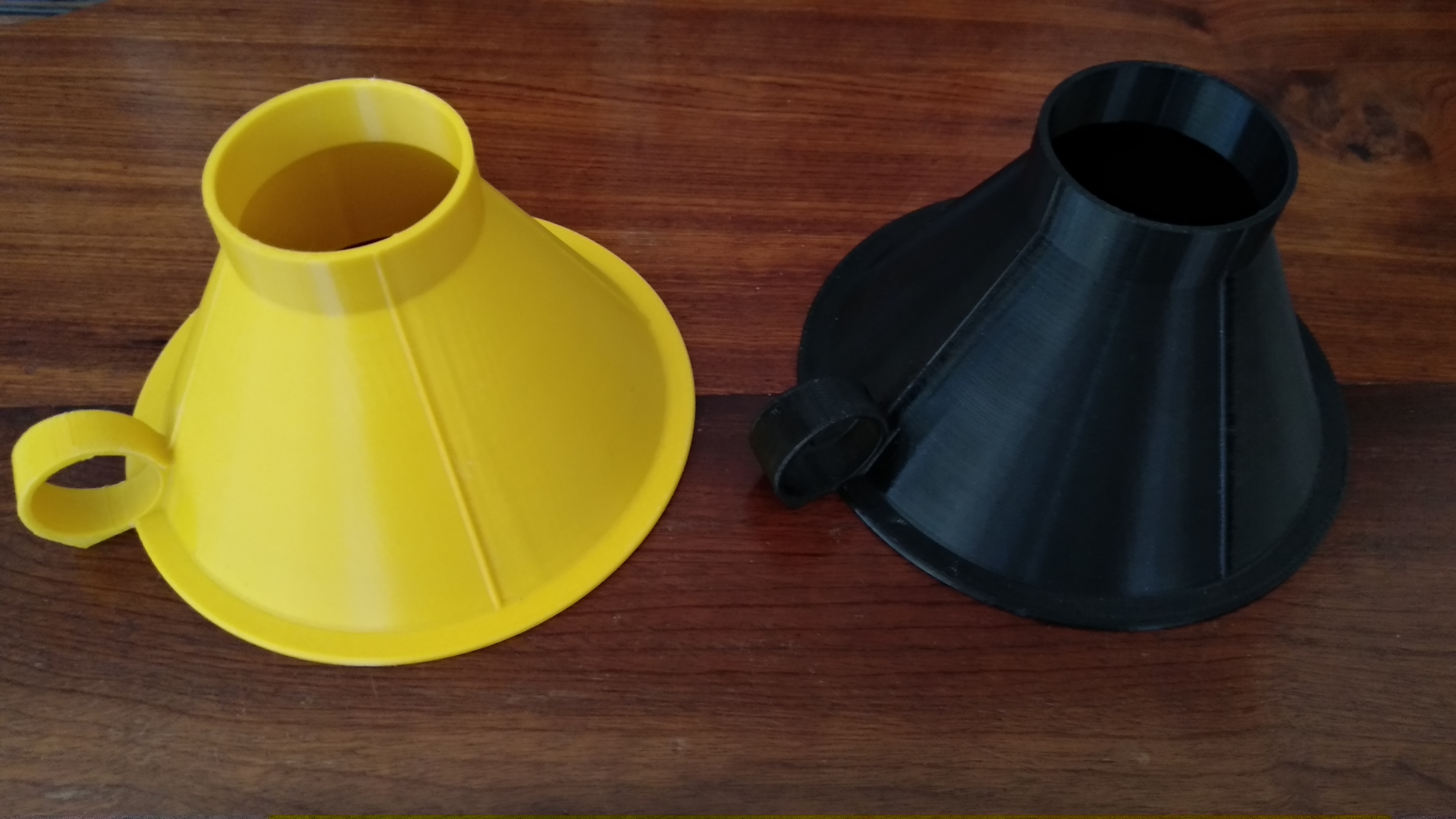 Funnel large hole for filling jars or glass bottles with preserves or jam