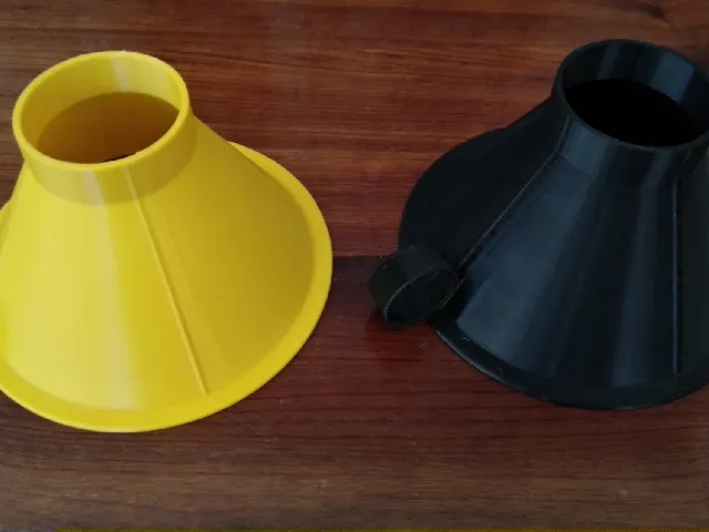 Funnel large hole for filling jars or glass bottles with preserves or jam