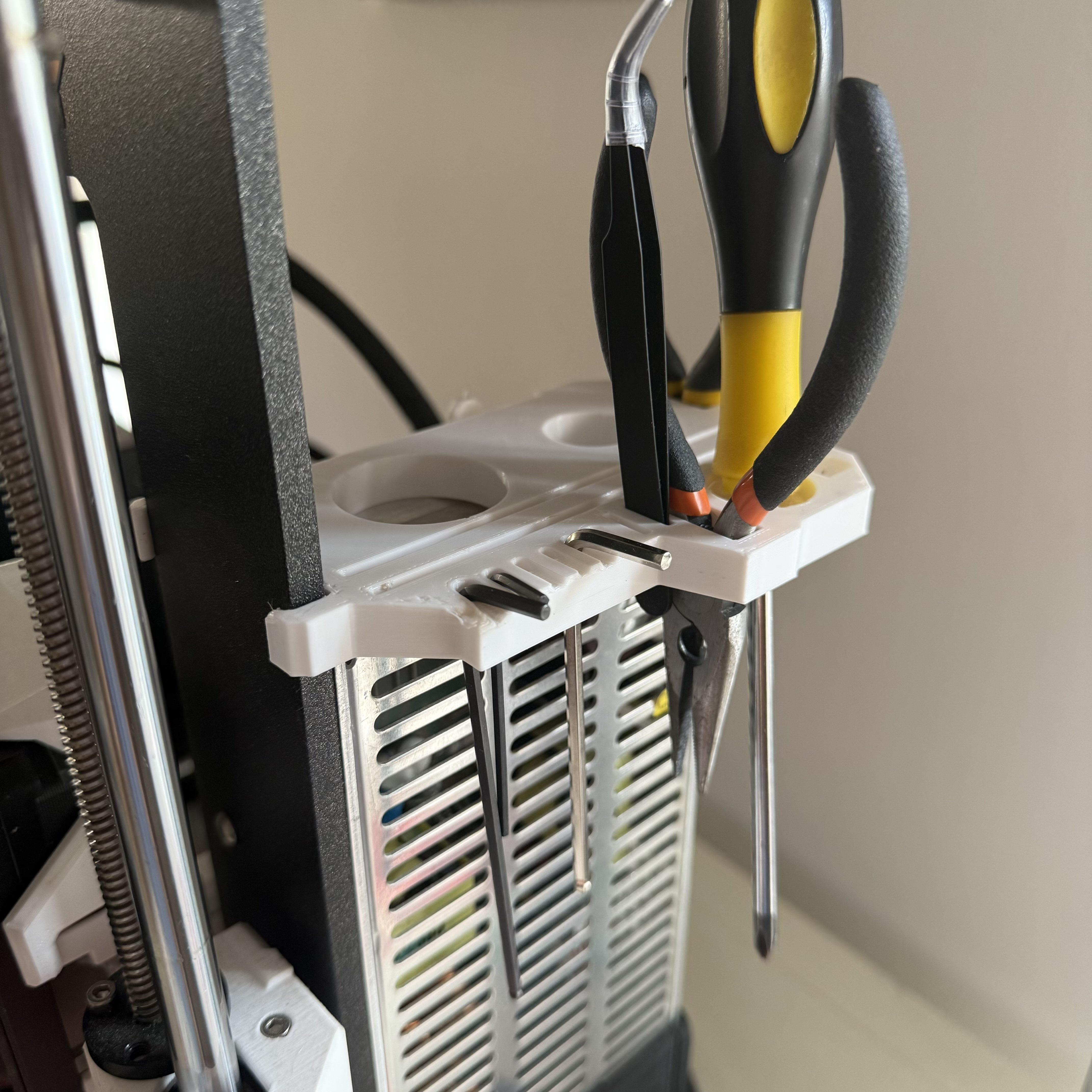 Tool Holder for upgraded MK4 with old/silver PSU 3D model thumbnail