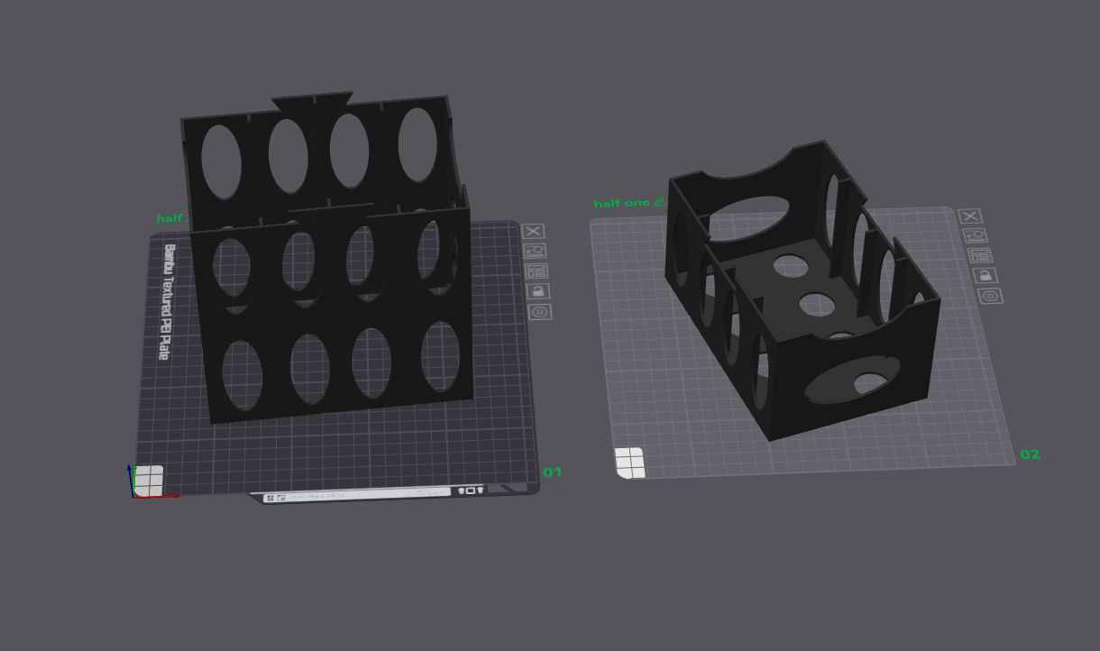 Hotwheels / matchbox storage locker (reduced filament use) 3D model