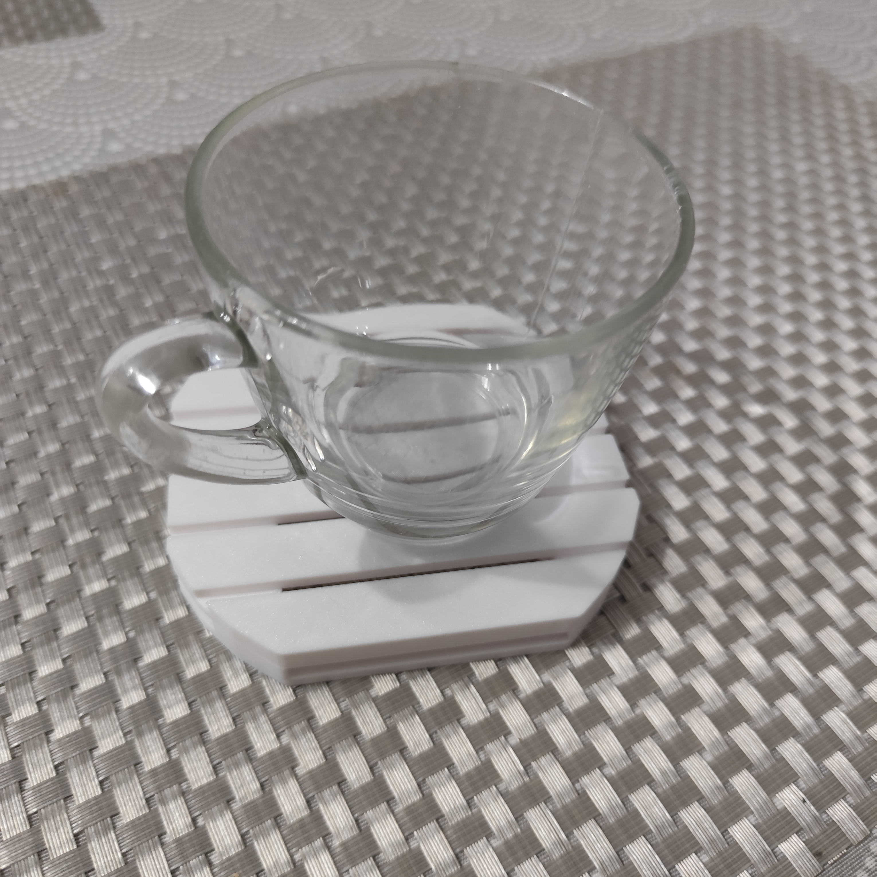 Rounded Pallet-Style Coaster – 3D Printable Cup Mat