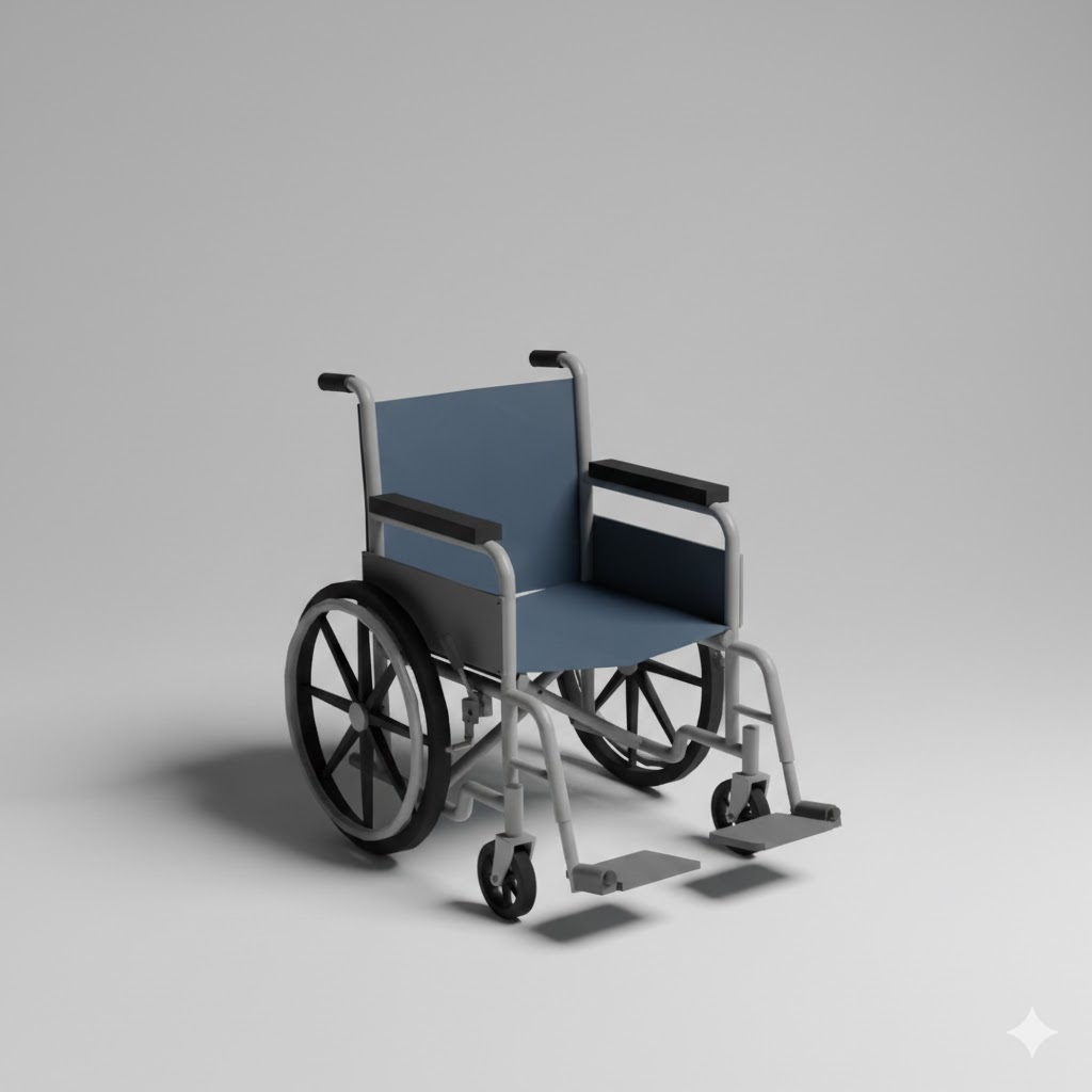 Low Poly Wheelchair