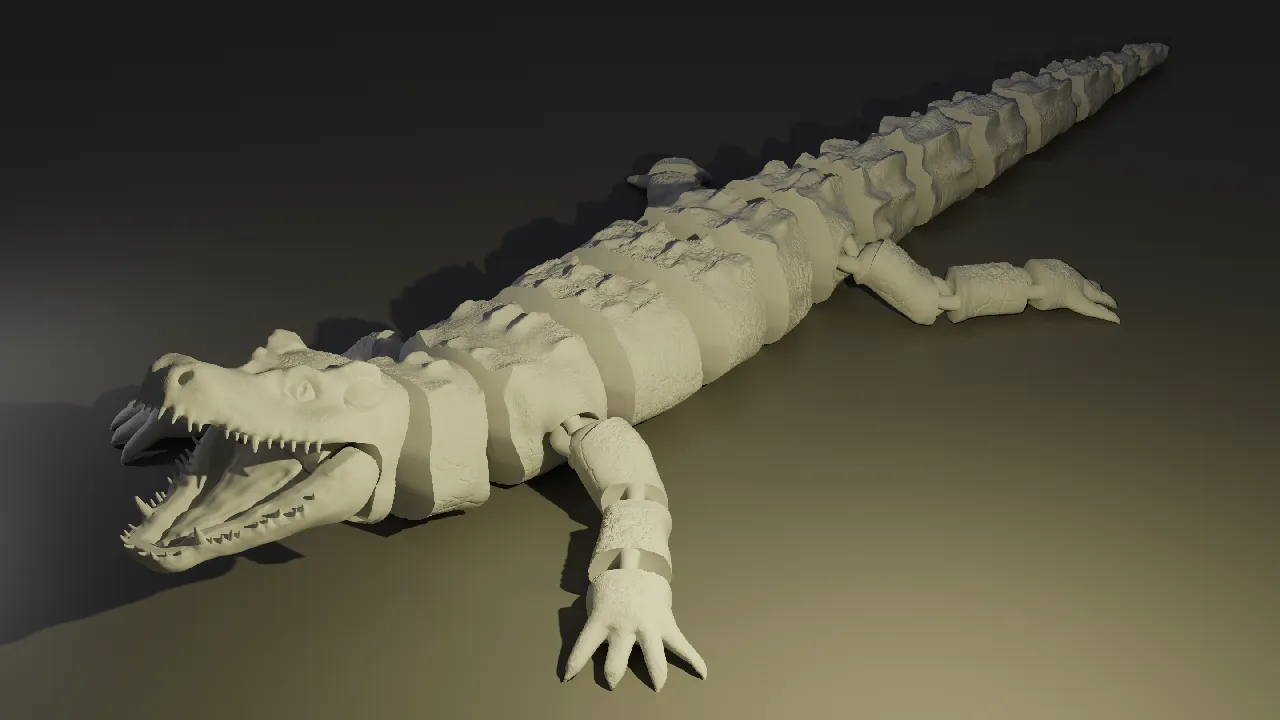 Articulated crocodile by Wricz | Download STL model | Printables.com