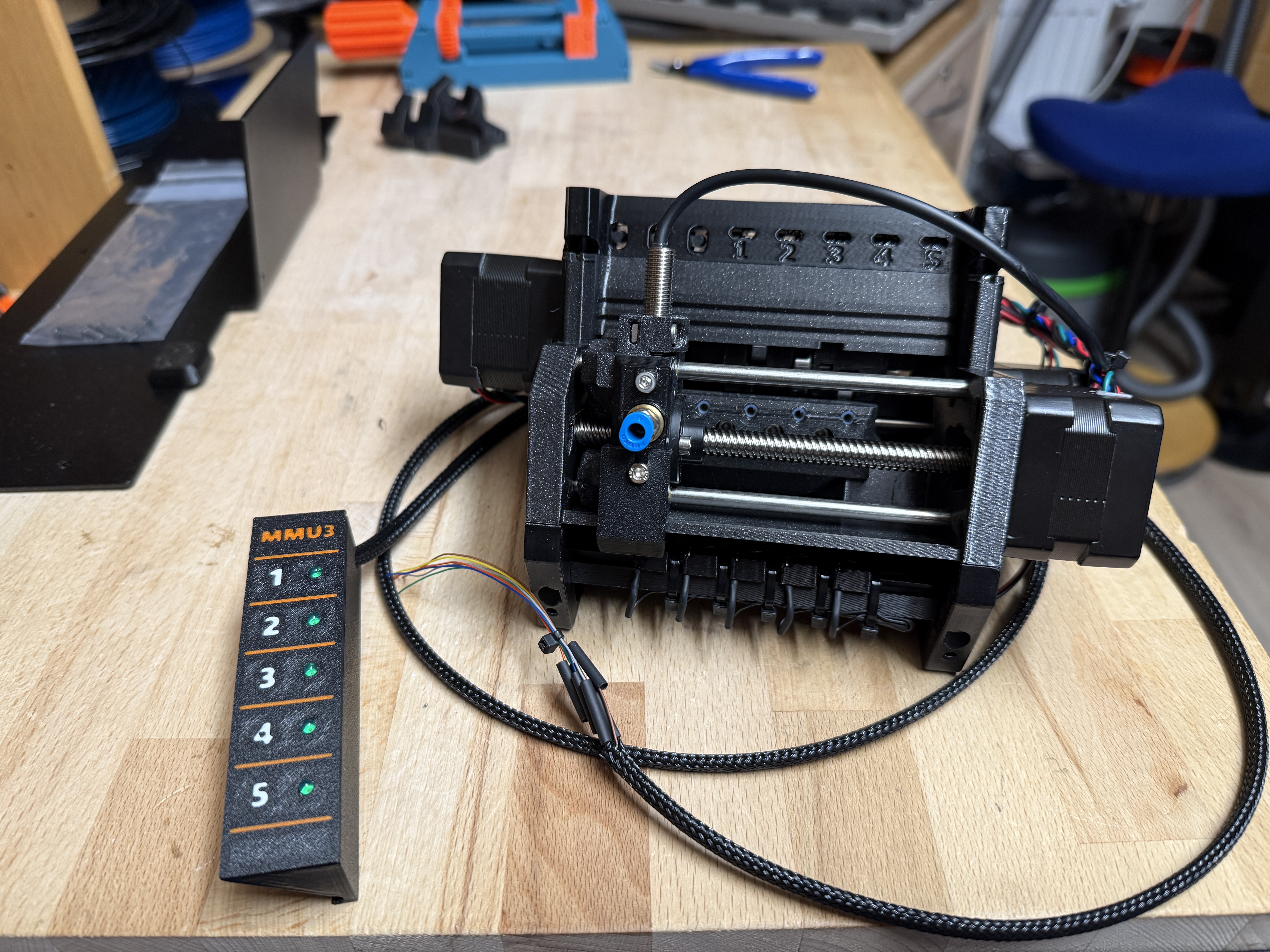 Core One – MMU3 Active Filament Indicator