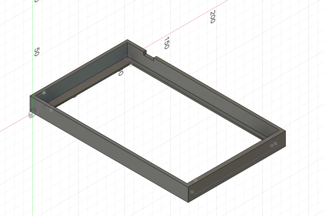 Front screen bezel for 7 Inch DSI Touch display Screen for Raspberry Pi
