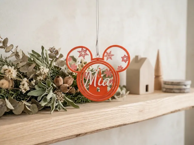 Personalized Christmas Ornament, Spinning Fidget