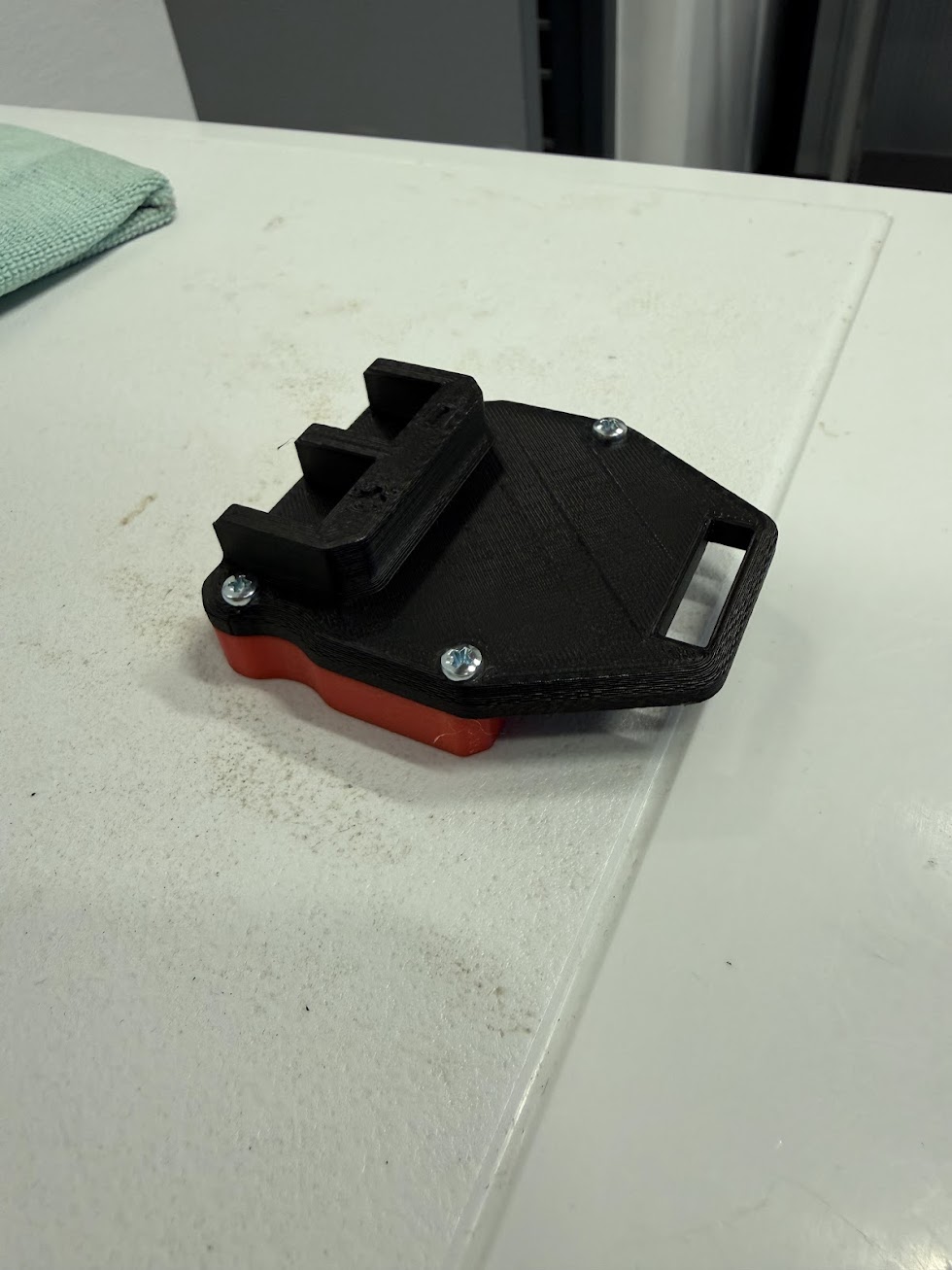Parkside 20V battery WAGO adapter - M3 insert 3D model thumbnail