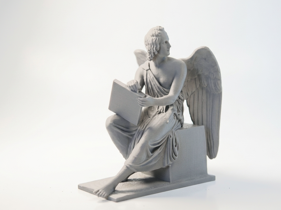 Classic Angel With Book Sculpture 3D Printable