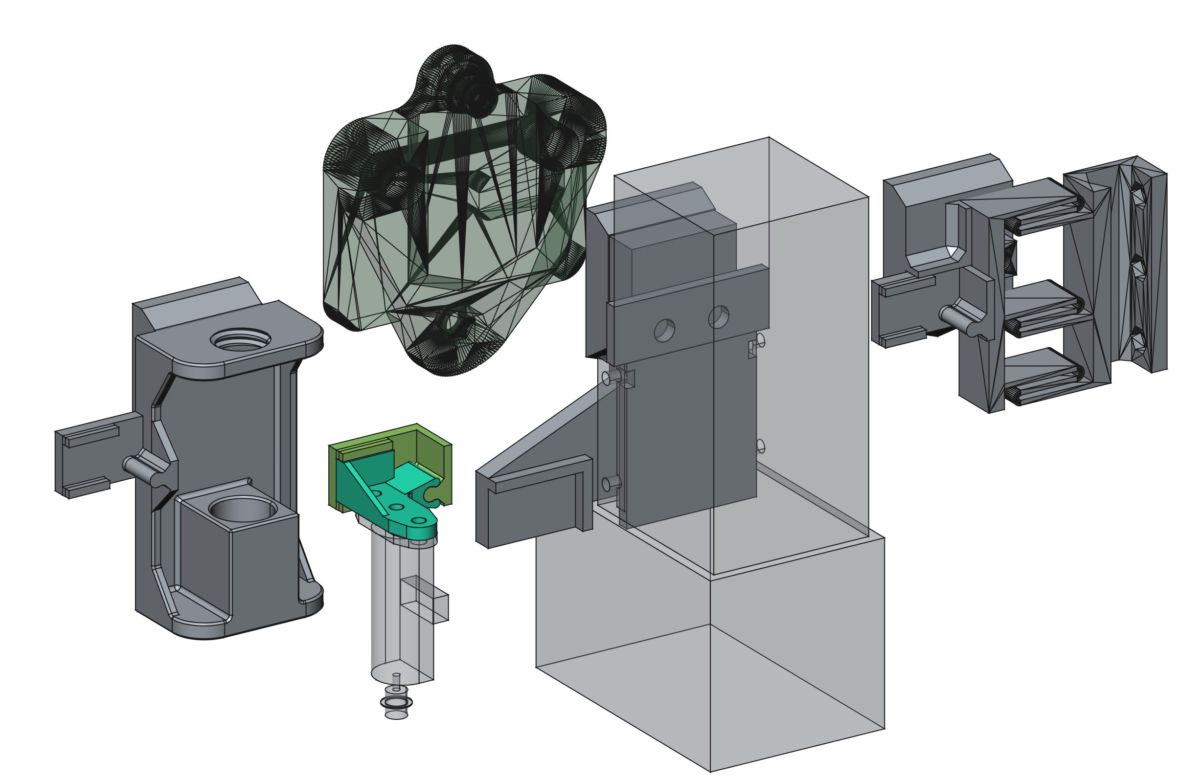 Holder for pen, laser module and vinyl cutter for quick toolchange (FreeCad files included)