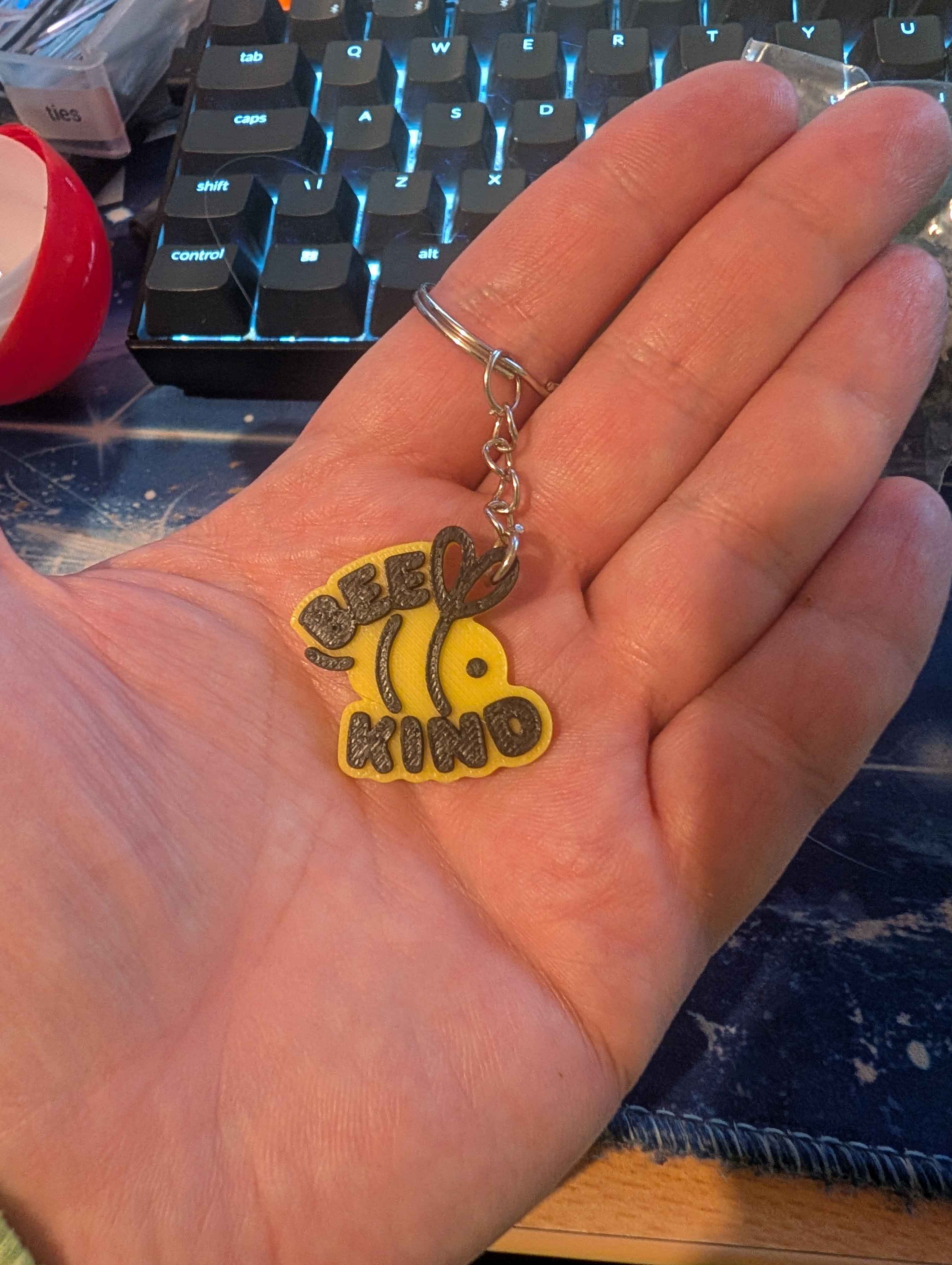 PMA Keychains - Bee Kind 3D model by JayPats