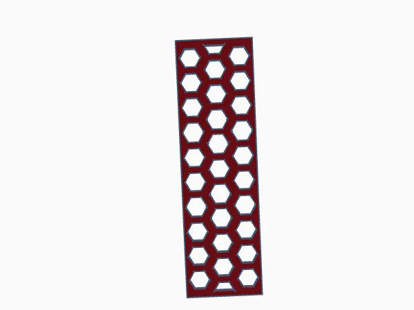 a hexagonal bookmark