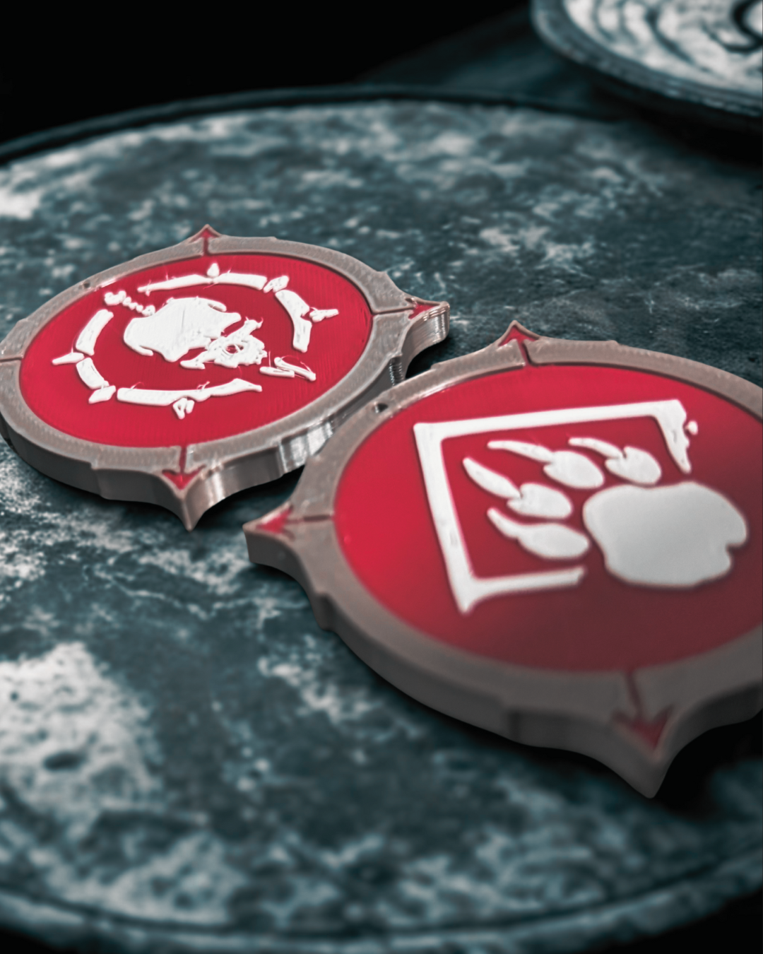 Druid & Necromancer Class Emblems Keychains - Diablo IV