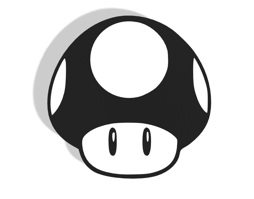 Super Mario Mushroom Decor