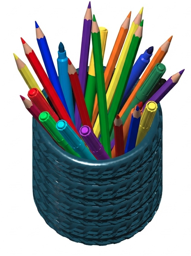 pneu pencil cup