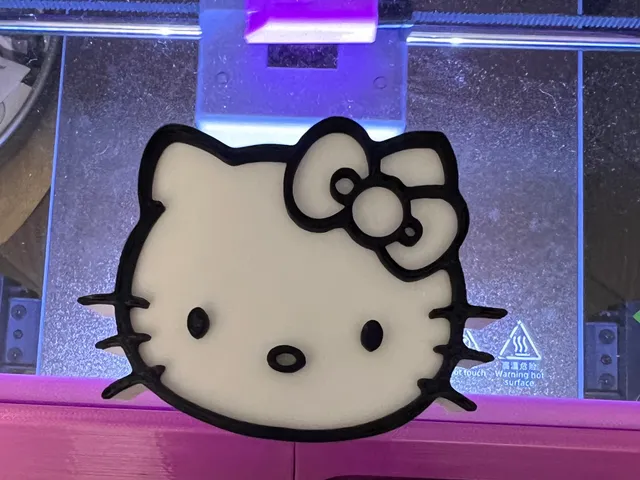 Hello Kitty Lid Handle for FF Adventure 5M 3D Printer Enclosure