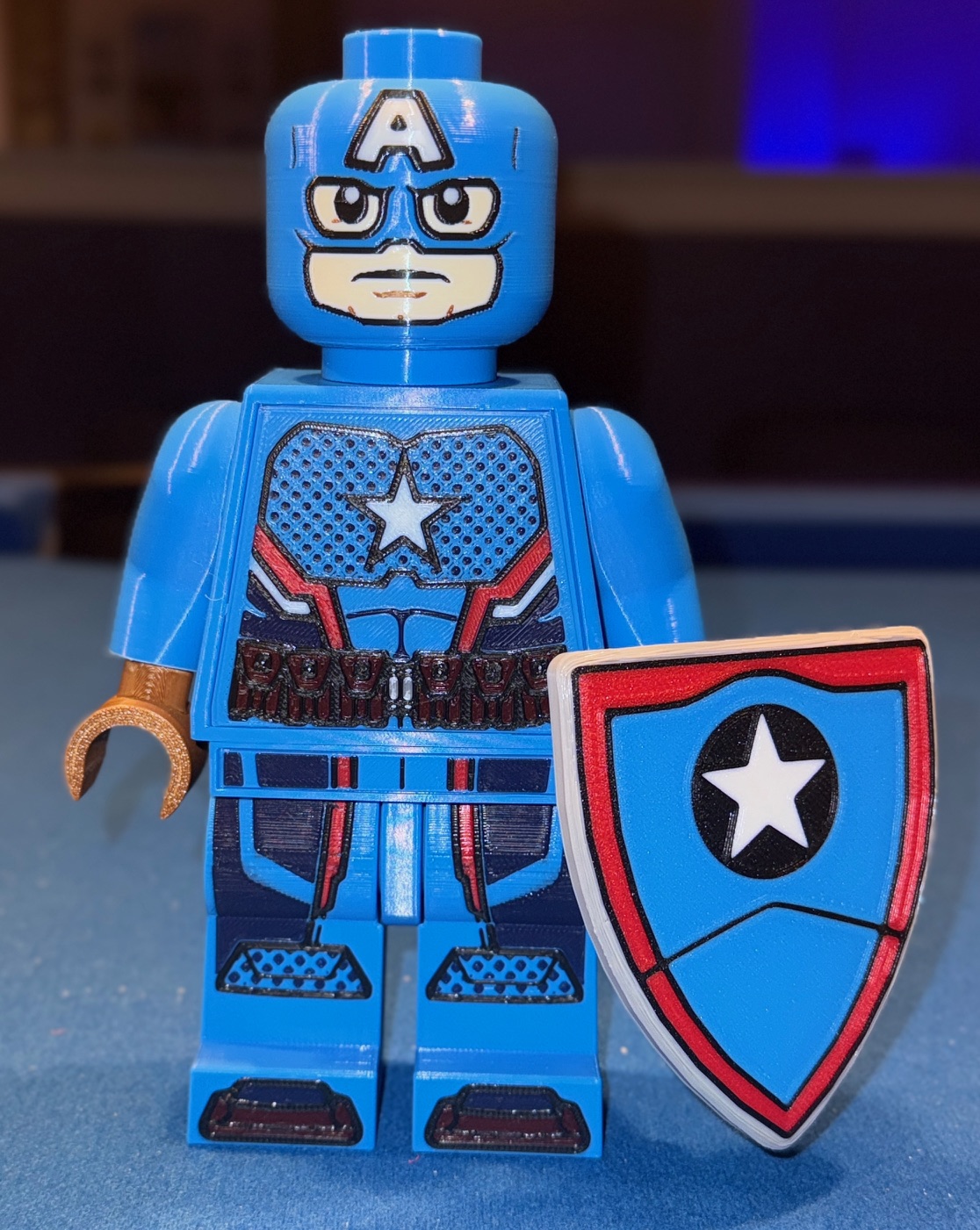 Exclusive SDCC Captain America Brick MegaFigure  (5:1 scale)