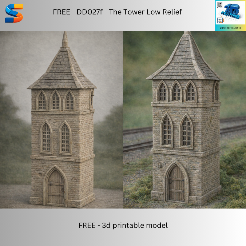 The Tower - Low Relief - English Heritage building - HO/OO Scale
