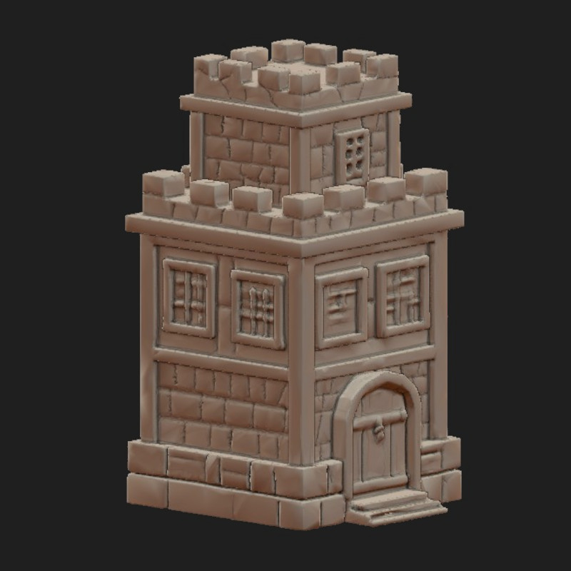 Western Terrain jail Detailed Building
