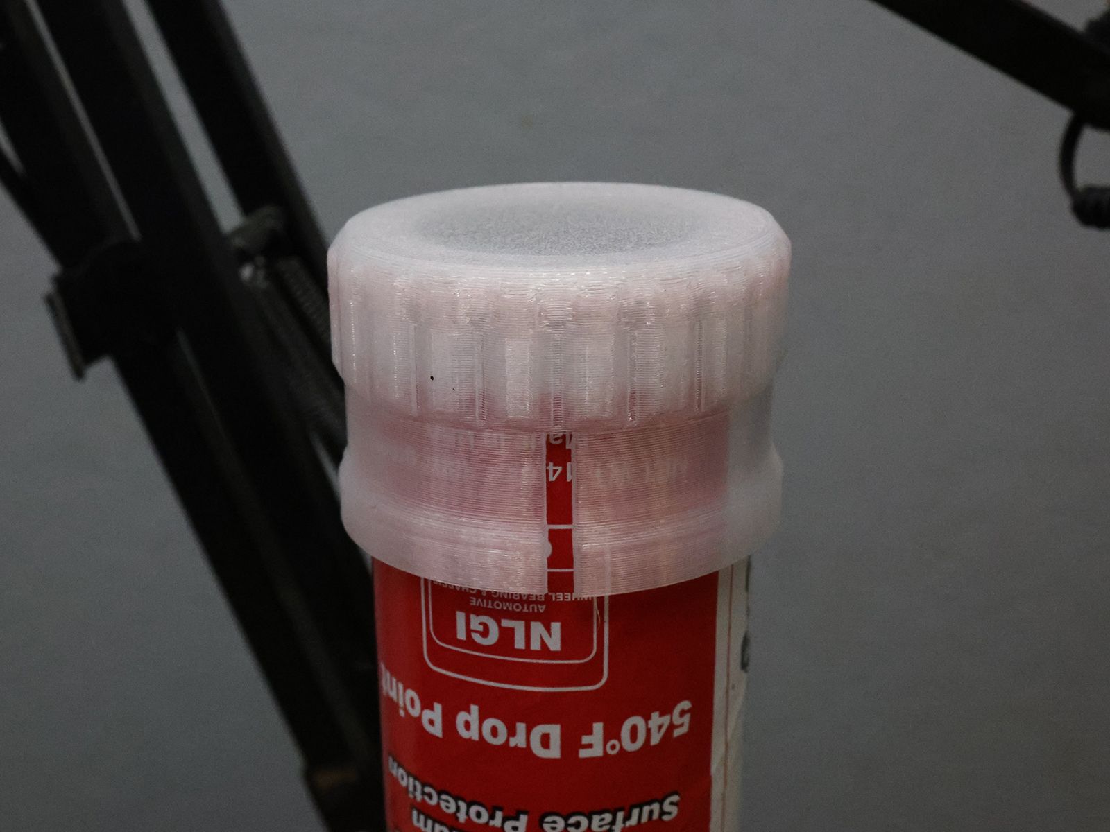 Grease Gun Snap-Fit Tube Cap