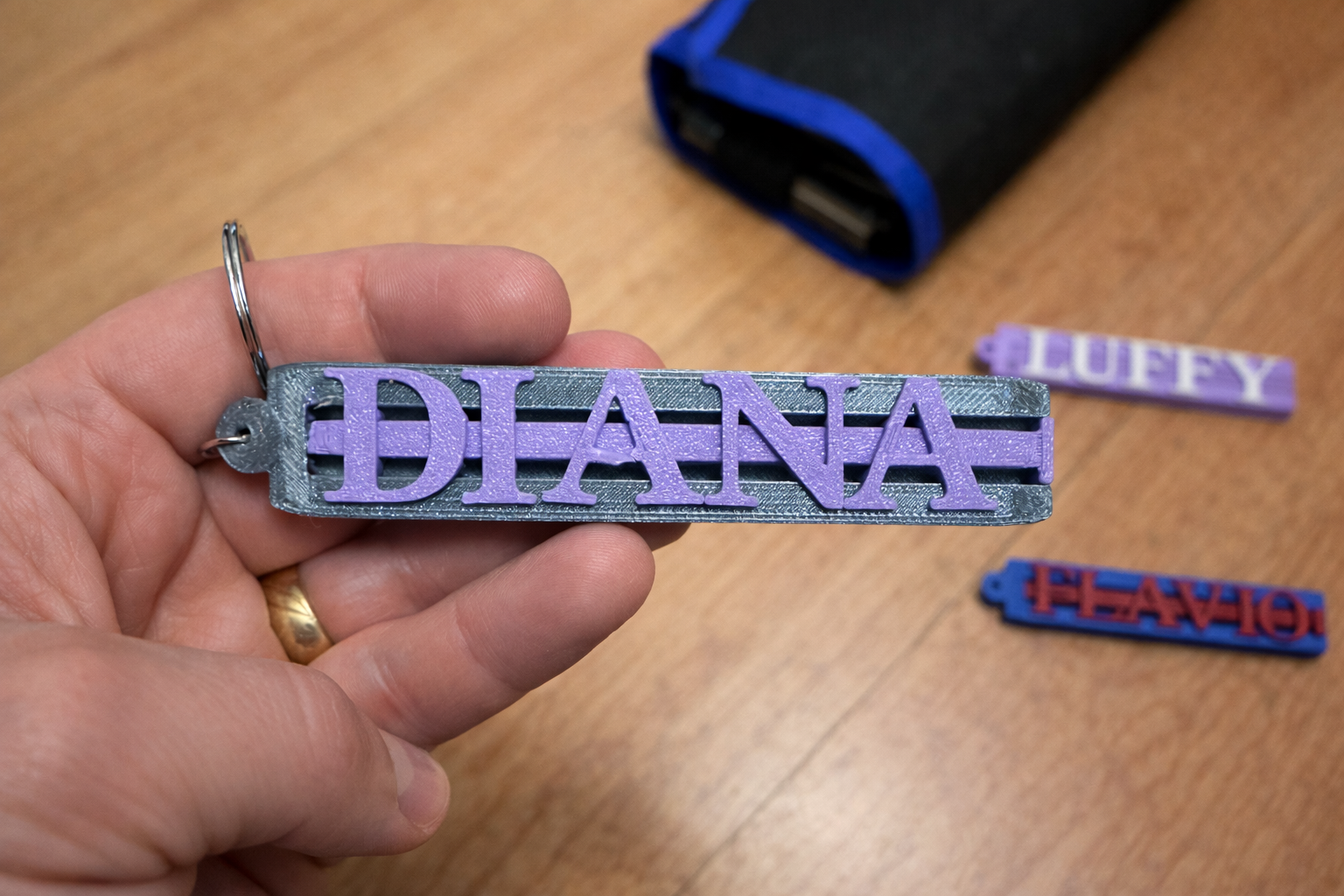 Modular Name Keychain – Fully Customizable Letter System | Easy & Fast Print — miniatura 4