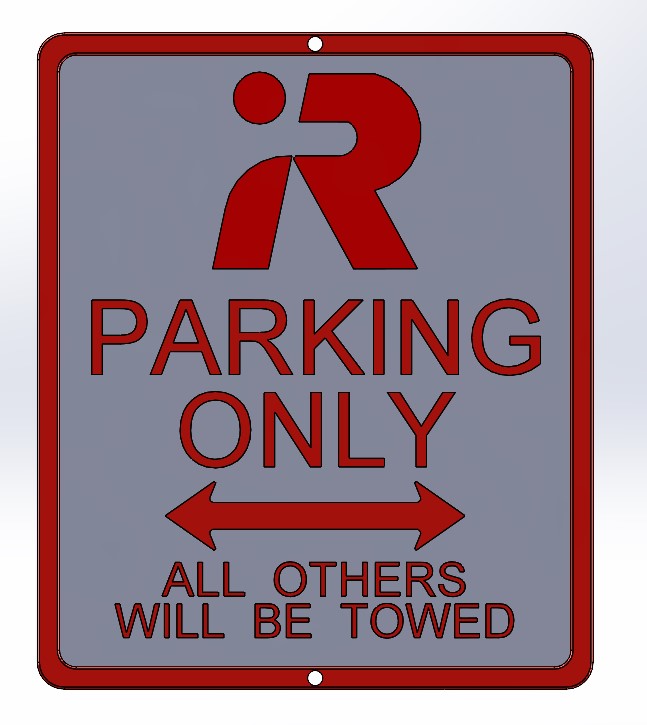 ROOMBA Parking Sign