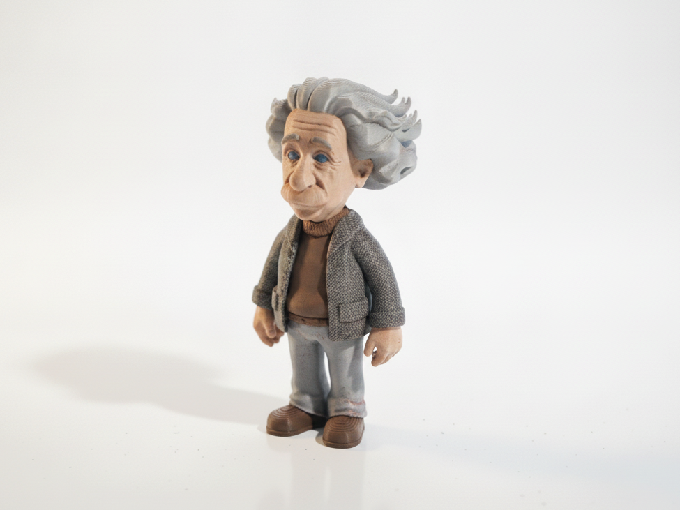 Albert Einstein Figurine Historical Figure 3D Printable