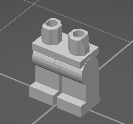 Die Beine einer Lego Minifigure