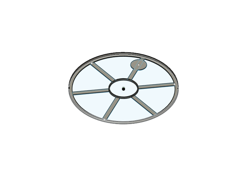 Cardboard Spool Edge Ring for CFS AMS with RFID Tag location
