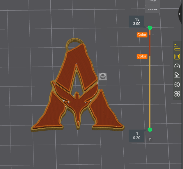 Miniatura 5 do modelo 3D Avatar-inspired customizable keychain