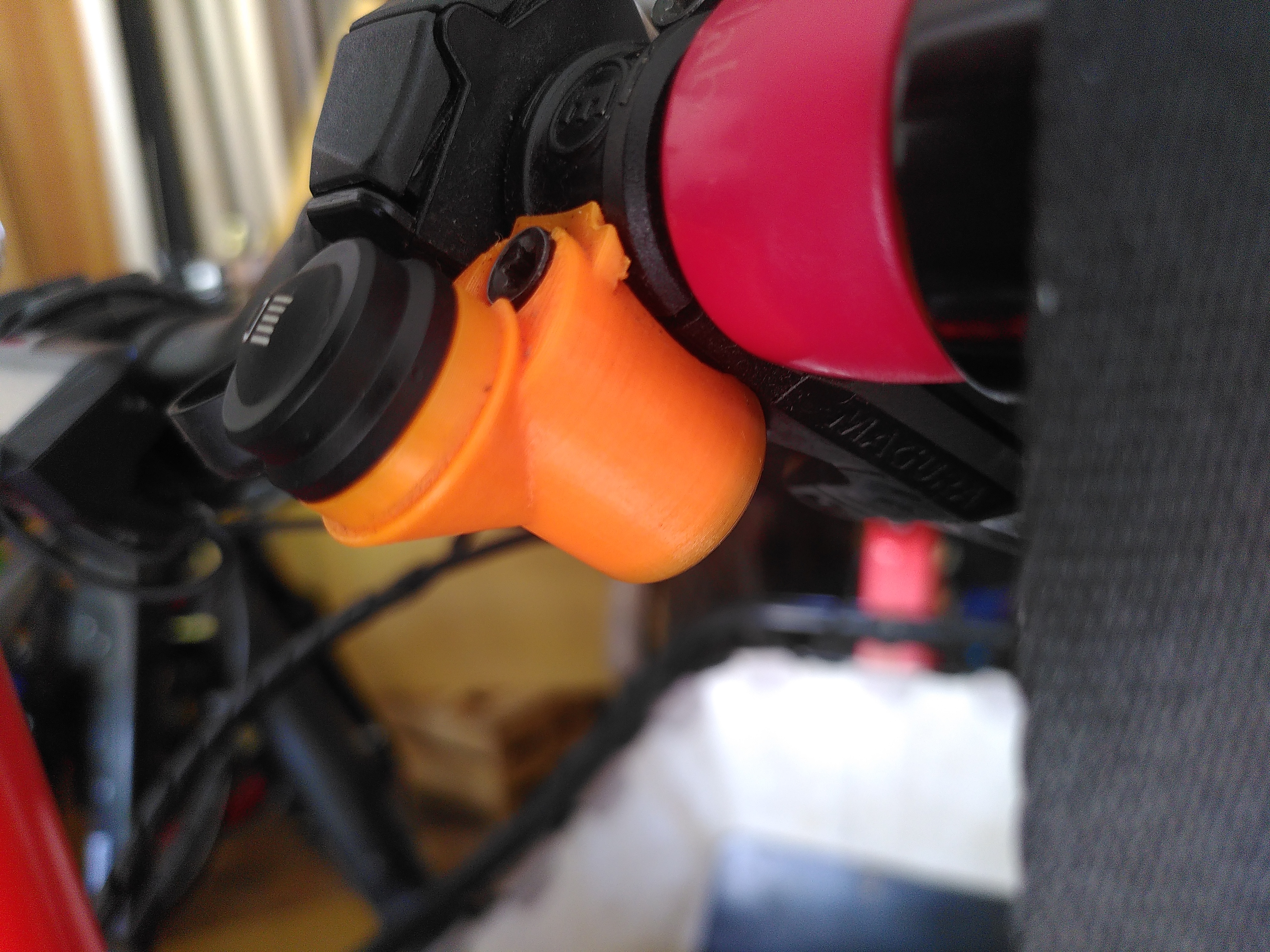 Supernova high beam switch adapter for Magura brake lever SupernovaBarrelV1.0