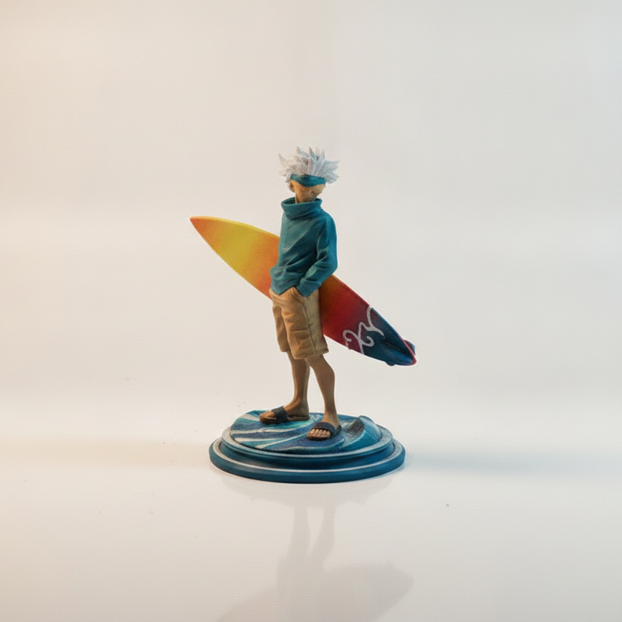 Surfer Version Of Gojo From Jujutsu Kaisen Figurine 3D Printable