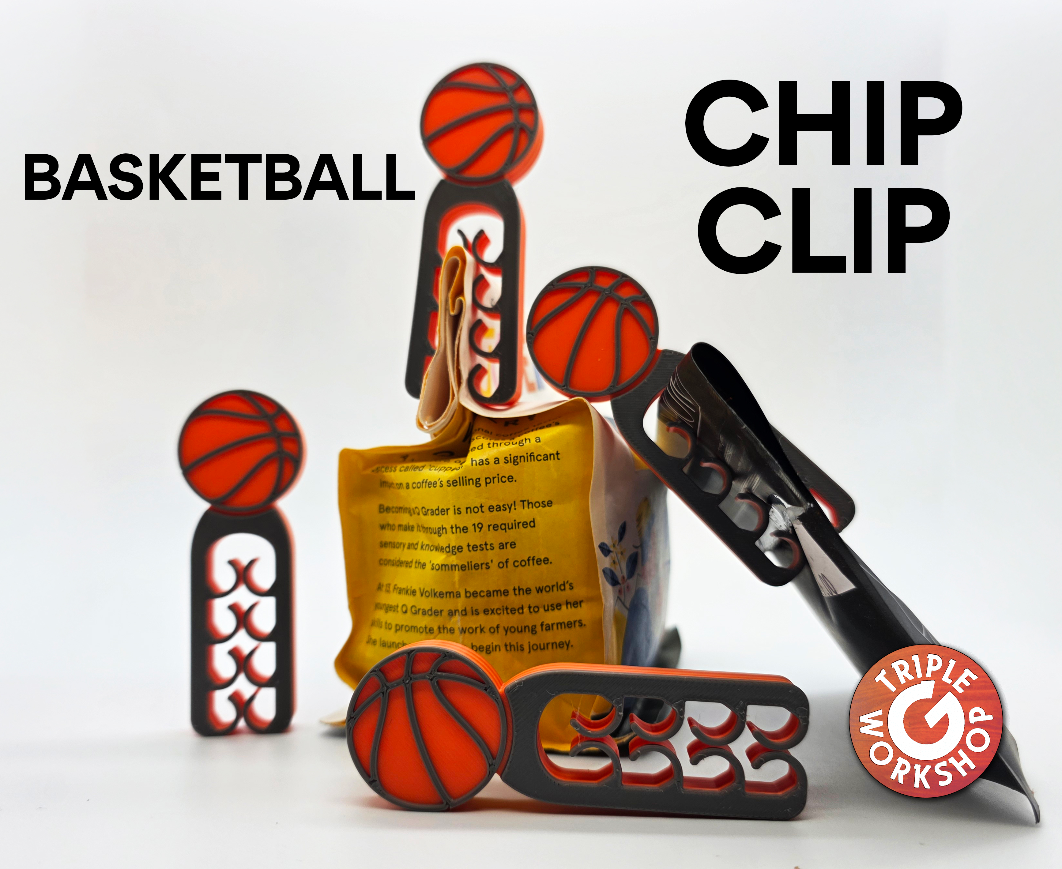 Basketball Chip Clip