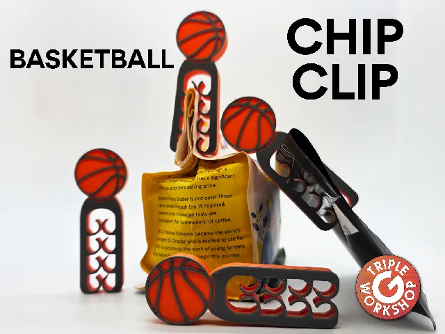 Basketball Chip Clip