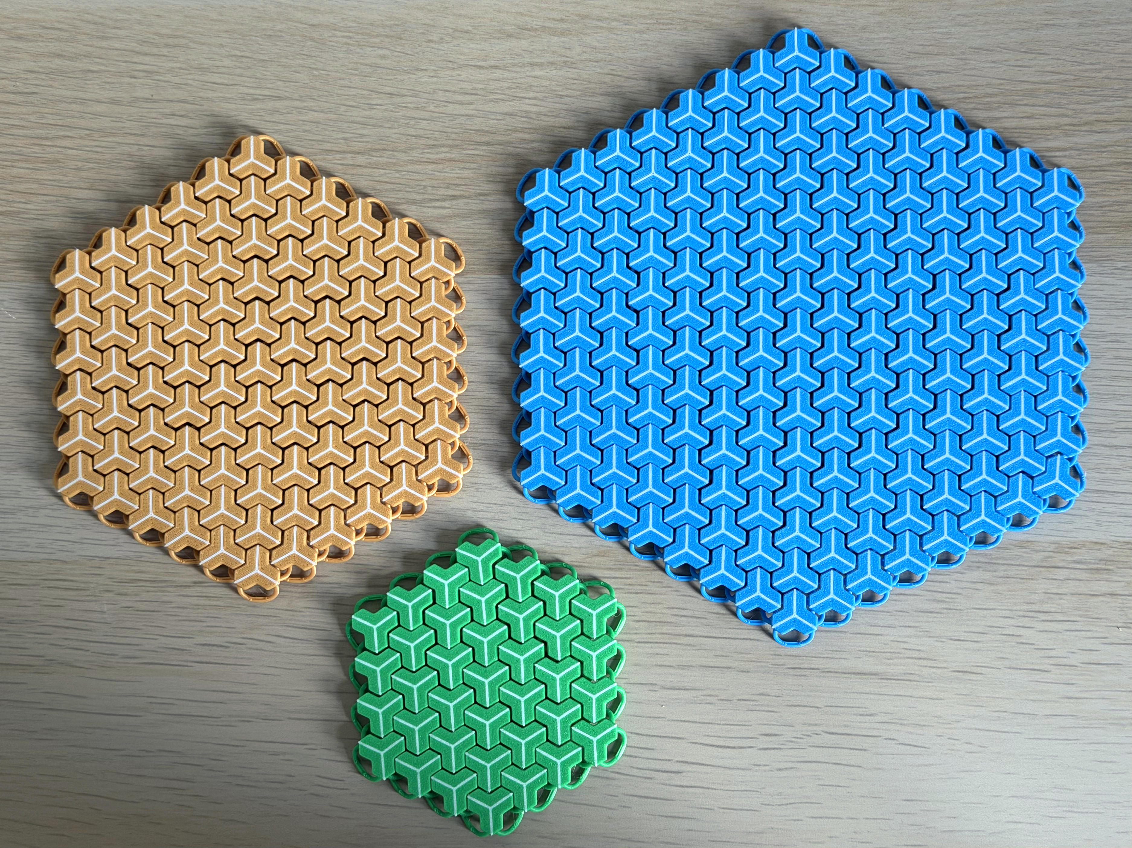 Truchet Pattern Chainmail Fabric — miniatura 3