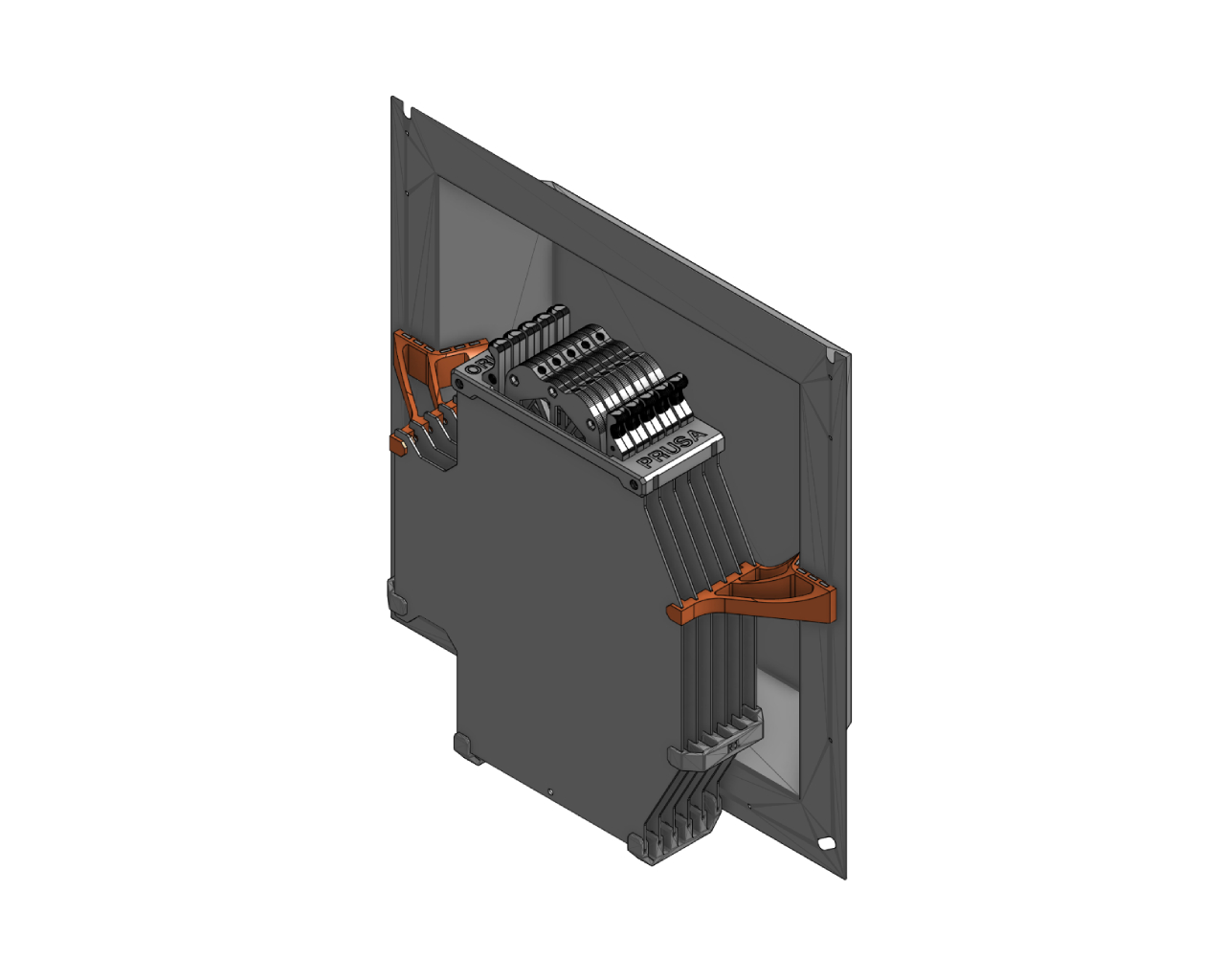 Prusa CORE One/+ MMU3 Buffer left side mount
