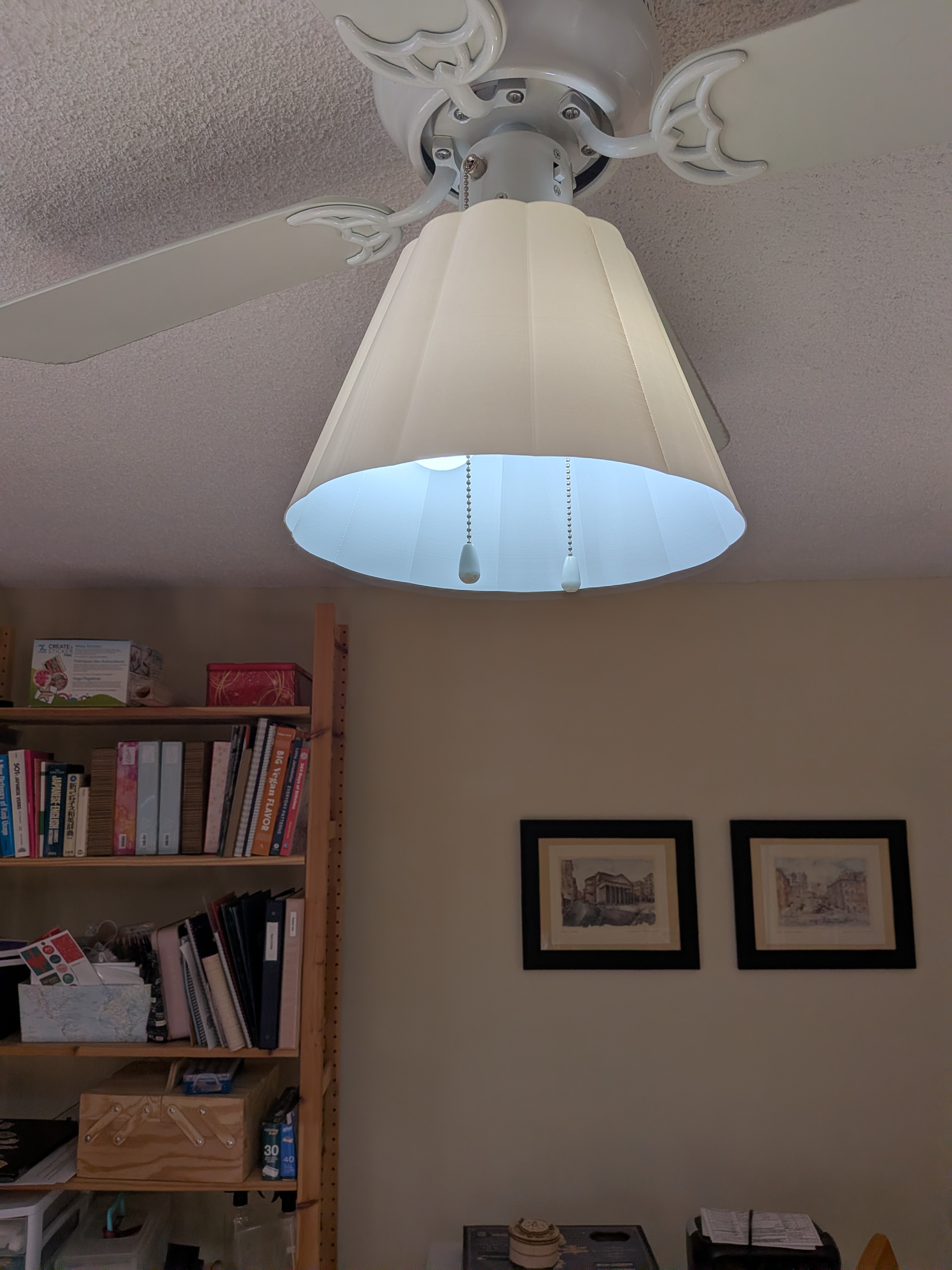 Two Ceiling Fan Shades with FreeCAD Files