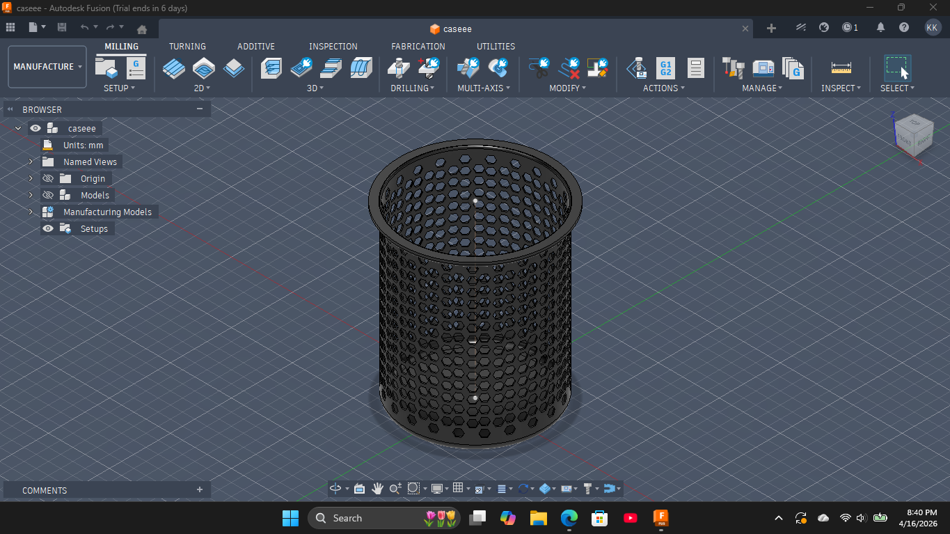 circular stationary holder
