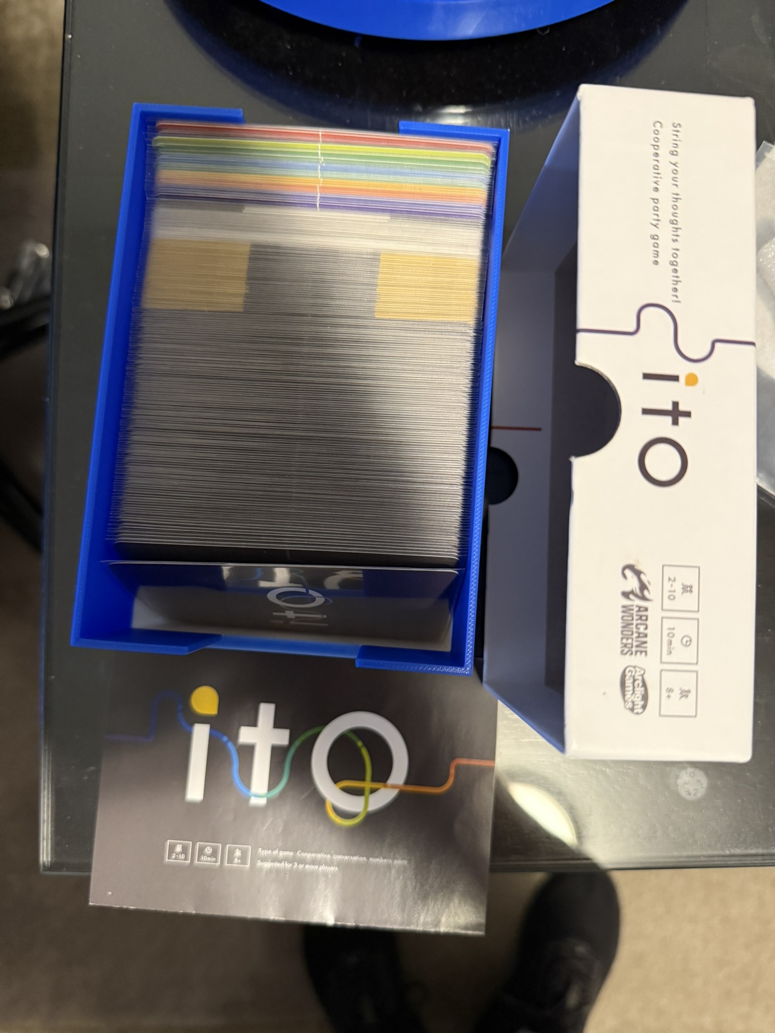 ITO board game base for SLEEVED cards